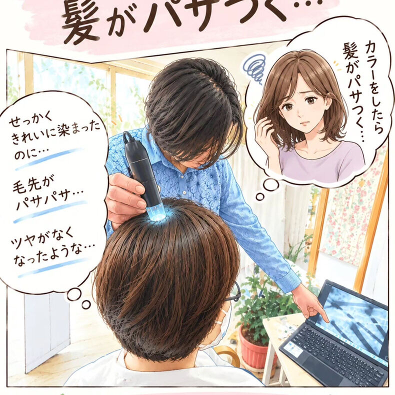 画像15033：カラーをした後の髪の乾燥、気になりませんか？