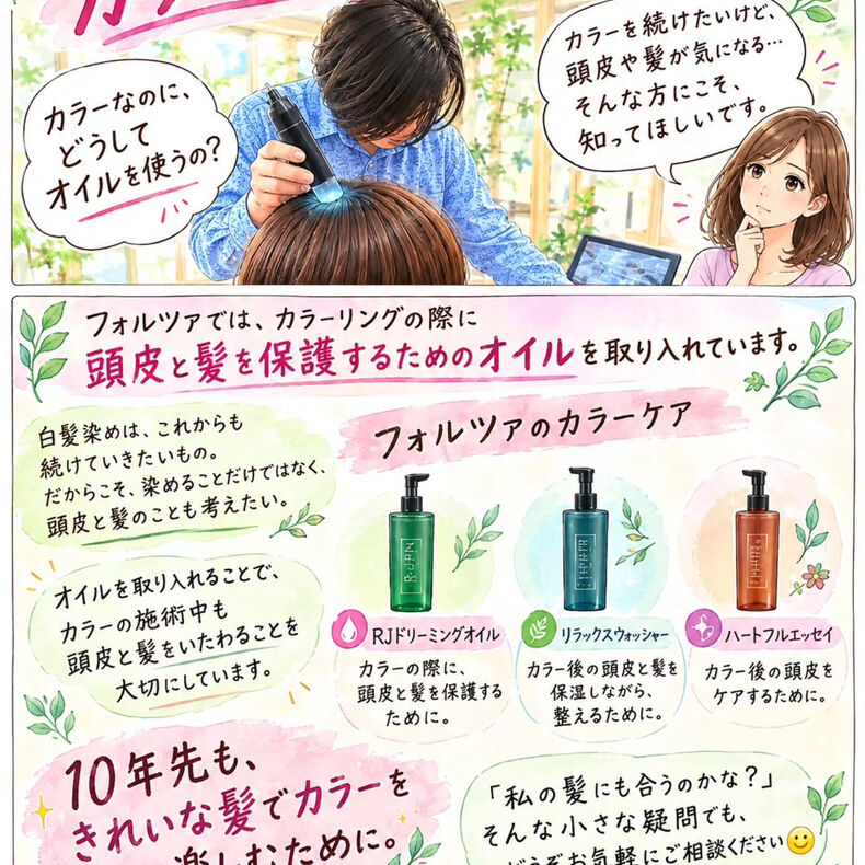 画像15069：「なぜカラーにオイル⁉️」