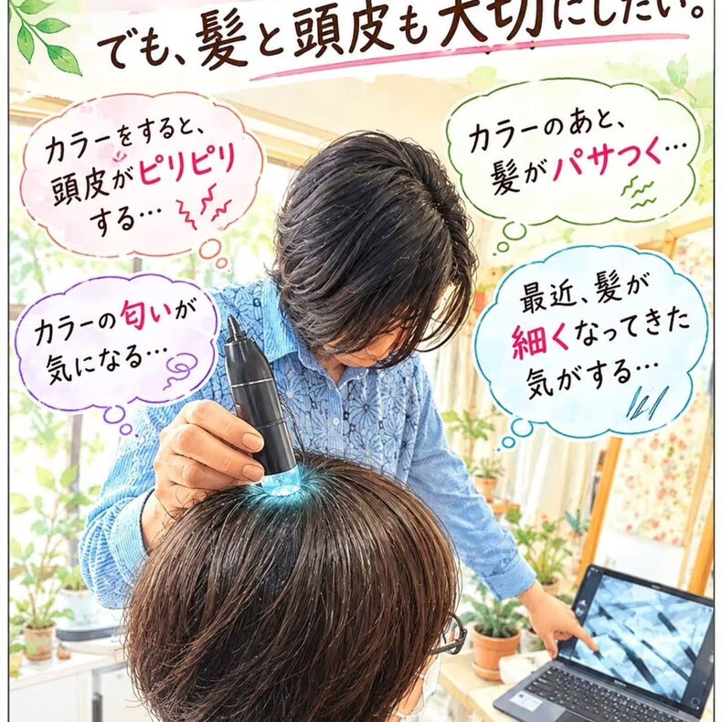 画像15100：カラーを続けたいけど、髪と頭皮の健康も気になるあなたへ
