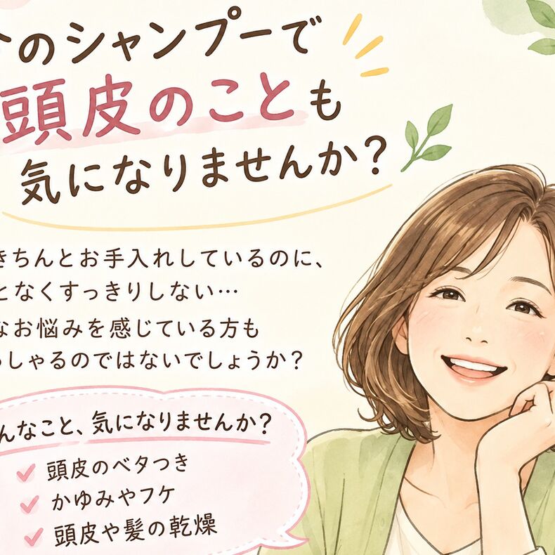 画像15668：毎日のシャンプー、頭皮のことも気になりませんか？